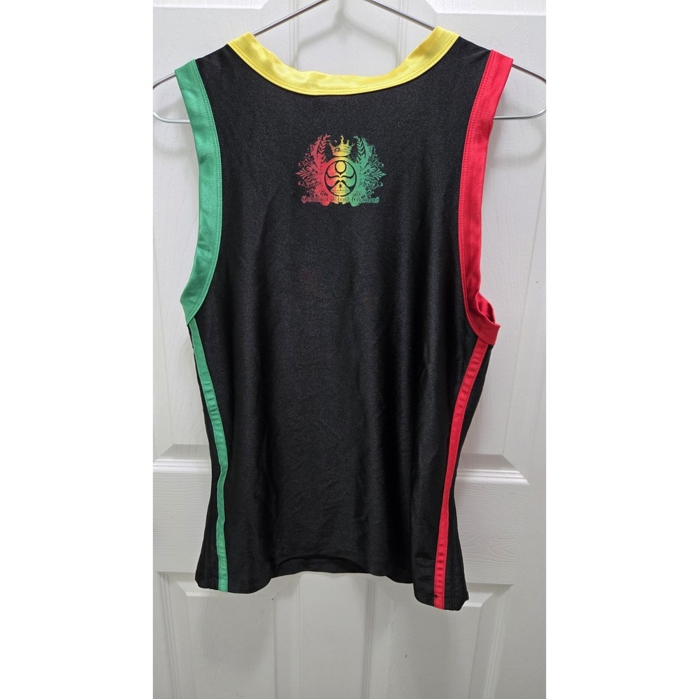 Hawaiian Island Creations HIC Rasta Lion Jersey Tank Top Womens Large Custom Fit - Picture 4 of 4